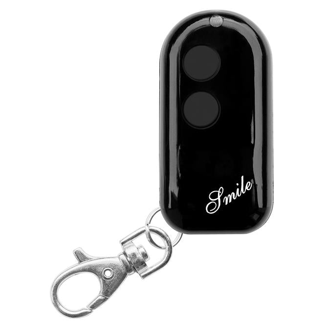 Radiocomando 2 Canali 433MHz Rolling-Code HCS Portata 100m | Batteria Inclusa Blu/Bianco | NOLOGO SMILE-C
